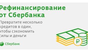 Рефинансирование кредита в Сбербанке