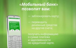 Сбербанк Онлайн: услуга Мобильный банк